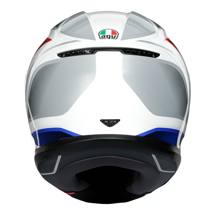 Full Face Helmets : AGV K6 Hyphen White/Red/Blue